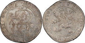 NETHERLANDS. West Friesland. 1638 Lion Daalder. Delmonte-836, Davenport-4870, KM-14.2. VF Details--Cleaned (PCGS).
From the Sydney F. Martin Collecti...