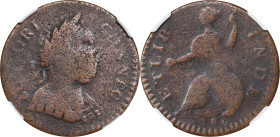 1786 Connecticut Copper. Miller 1-A, W-2460. Rarity-4. Mailed Bust Right, Double Chin, ETLIB INDE. Good Details--Corrosion (NGC).
92.8 grains.
PCGS#...