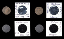 Lot of (2) Machin's Mills Halfpennies. Very Good.
Included are: 1771 Vlack 2-71A, porous; and 1788 Vlack 13-88CT, Miller-101D, rough.

From the Cha...