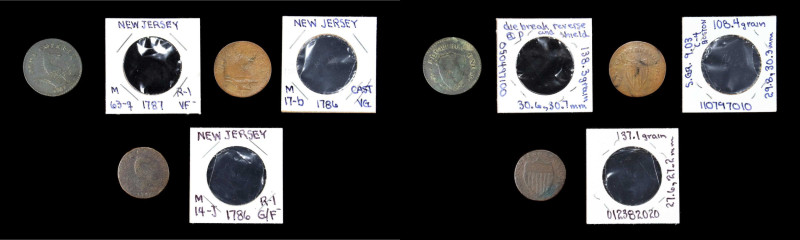 Lot of (3) New Jersey Coppers. Fine, Environmental Damage.
Included are: (2) 17...