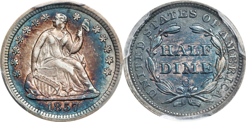 1857-O Liberty Seated Half Dime. AU Details--Questionable Color (PCGS).

PCGS#...