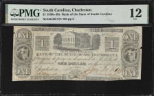 Lot of (2) Charleston, South Carolina. Bank of South Carolina & Bank of the State of South Carolina. 1861-62 $1 & $5. PMG Fine 12 to Very Fine 25.
A ...