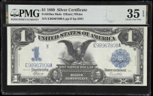 Fr. 235m. 1899 $1 Silver Certificate Mule Note. PMG Choice Very Fine 35 EPQ.
The penultimate Friedberg to represent the iconic "Black Eagle," this ex...