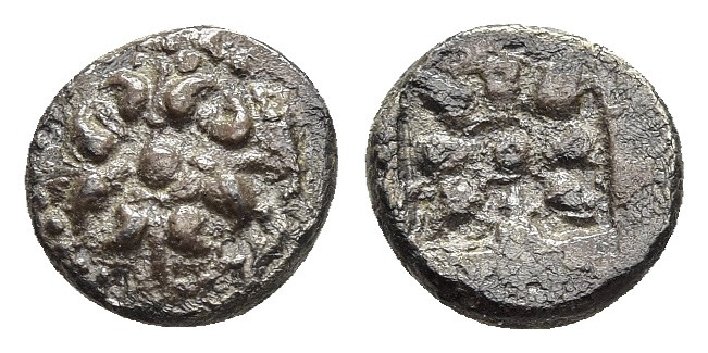 MACEDON. 'Stagira'. Hemiobol (circa 520-489 BC).

Obv: Four flowers around centr...