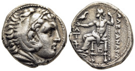 KINGS of MACEDON. Philip III Arrhidaios (323-317 BC). Tetradrachm, in the name and types of Alexander III (the Great). Amphipolis.

Obv: Head of Alexa...