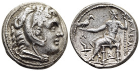 KINGS of MACEDON. Kassander (as regent, 317-305 BC, or King, 305-298 BC) Tetradrachm. Amphipolis. In the name and types of Alexander III. 

Obv: Head ...