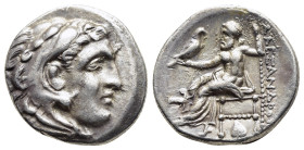 KINGS of MACEDON. Antigonos I Monophthalmos (circa 310-301 BC). Drachm, struck in the name and types of Alexander III 'the Great'. Abydos.

Obv: Head ...