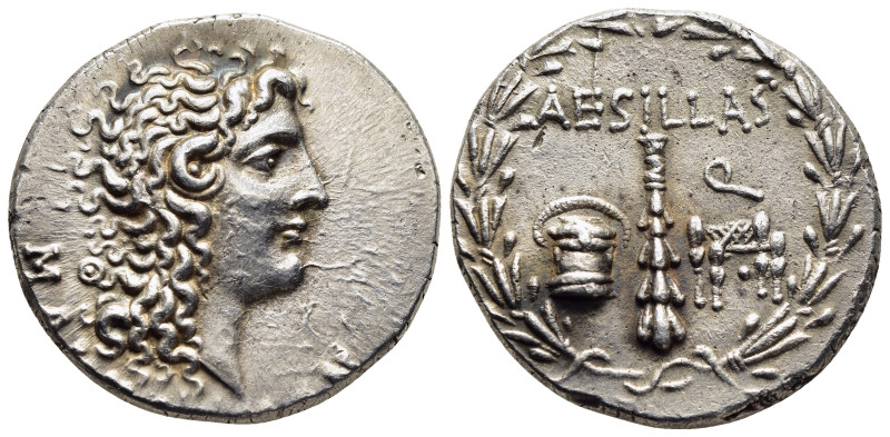 MACEDON as ROMAN PROVINCE. Aesillas (Quaestor, circa 93-87 BC). Tetradrachm. The...