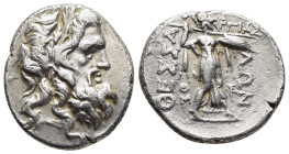 THESSALY. Thessalian League. Stater (2nd-1st centuries BC). Gorgias, Ni..., and Themistogenes magistrates.

Obv: Head of Zeus to right, wearing oak wr...