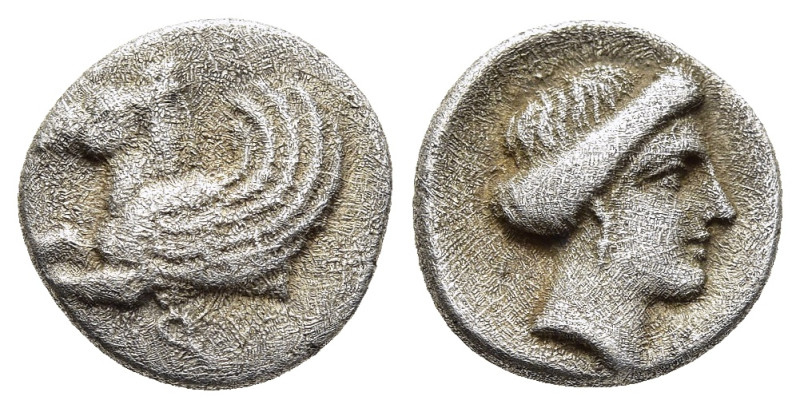 CORINTHIA. Corinth. Hemidrachm (circa 345-307 BC). 

Obv: Ϙ Forepart of Pegasos ...