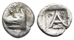 ARGOLIS. Argos. Obol (circa 330-270 BC).

Obv: Head of wolf left; retrograde Σ above.
Rev: Large A; Π–P above, club below; all within incuse square.

...