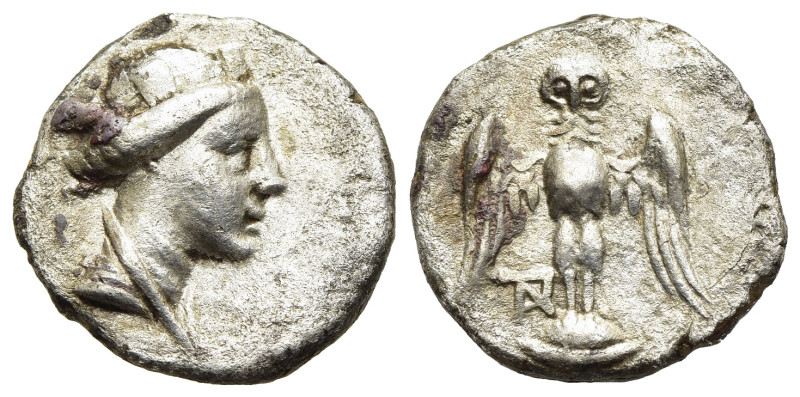 PONTOS. Amisos. Drachm (circa 300-125 BC).

Obv: Turreted and draped bust of Her...