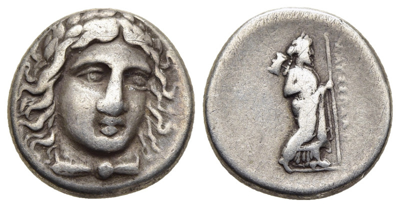 SATRAPS of CARIA. Maussolos (circa 377/6-353/2 BC). Drachm. Halikarnassos.

Obv:...