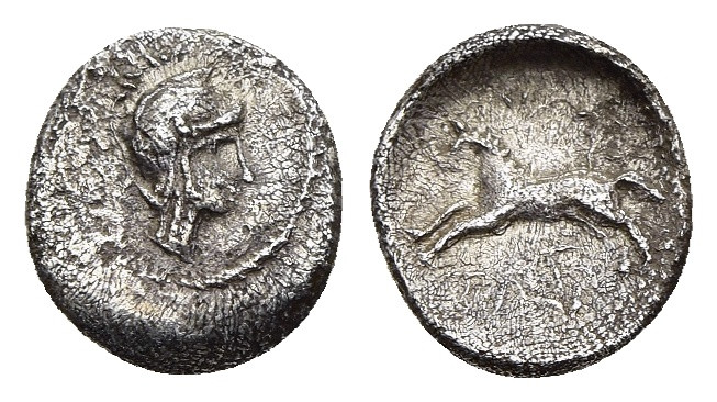 DYNASTS of LYCIA. Hñtruma. Hemiobol (circa 410-390 BC). Kadyanda mint.

Obv: Hea...