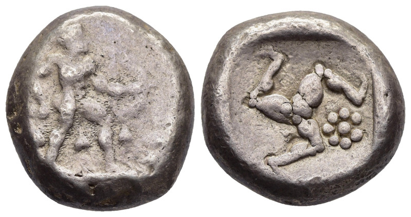 PAMPHYLIA. Aspendos. Stater (circa 465-430 BC). 

Obv: Warrior advancing to righ...