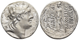 KINGS of CAPPADOCIA. Ariarathes VI Epiphanes Philopator (circa 130-112/0 BC). Tetradrachm, in the names and types of the Seleukid King Antiochos VII. ...