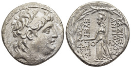 KINGS of CAPPADOCIA. Ariarathes VI Epiphanes Philopator (circa 130-112/0 BC). Tetradrachm, in the names and types of the Seleukid King Antiochos VII. ...