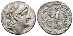 KINGS of CAPPADOCIA. Ariarathes VI Epiphanes Philopator (circa 130-112/0 BC). Tetradrachm, in the names and types of the Seleukid King Antiochos VII. ...