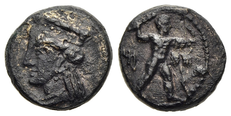 CYPRUS. Kition. Melekiathon (Circa 392/1-362 BC). AE.

Obv: Herakles in fighting...