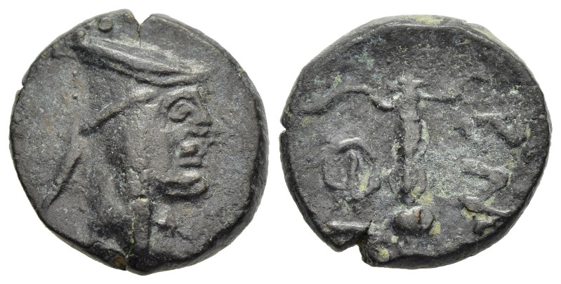 KINGS of SOPHENE. Mithradates II Philopator (circa 89-after 85 BC). Ae. Arkathio...
