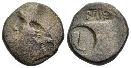 KINGS of SOPHENE. Mithradates II Philopator (circa 89-after 85 BC). Ae. Arkathiokerta (?). 

Obv: Diademed and draped bust of Mithradates II to left, ...