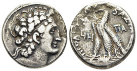 PTOLEMAIC KINGS of EGYPT. Ptolemy X Alexander I (101-88 BC). Tetradrachm. Alexandreia. Dated RY 14 (97/6 BC).

Obv: Diademed head of Ptolemy I right, ...