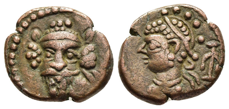KINGS of ELYMAIS. Orodes IV (2nd century AD). Ae Drachm. 

Obv: Diademed bust fa...