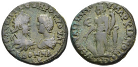 MOESIA INFERIOR. Marcianopolis. Septimius Severus and Julia Domna (193-211). Ae. Flavius Ulpianus, Legatus Augusti Pro Praetore.

Obv: ΑΥ Κ Λ ϹЄΠ ϹЄΥΗ...