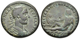 MOESIA INFERIOR. Nicopolis ad Istrum. Macrinus (217-218). Ae. Statius Longinus, legatus Augusti pro praetore. 

Obv: Laureate and cuirassed bust right...