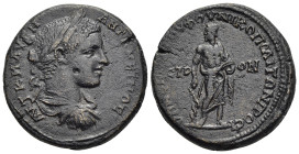 MOESIA INFERIOR. Nicopolis ad Istrum. Elagabalus (218-222). Ae. Novius Rufus, legatus consularis.

Obv: AVT M AVP ANTΩNINOC
Laureate, draped and cuira...