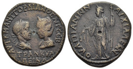 THRACE. Anchialus. Gordian III, with Tranquillina (238-244). Ae.

Obv: AVT K M ANT ΓΟΡΔΙΑΝΟC AVΓ CEB / TPANKVΛΛINA
Laureate, draped and cuirassed bust...