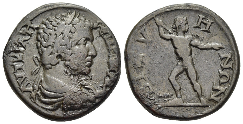 THRACE. Bizya. Geta (209-211). Ae.

Obv: AVT KPA Π CЄΠ ΓЄTAC K.
Laureate, draped...