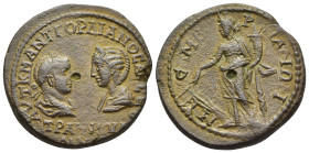 THRACE. Mesambria. Gordian III (238-244), with Tranquillina . Ae.

Obv: AVT K M ANT ΓOPΔIANOC AVΓ CEB / TPANKVΛΛINA
Draped busts of Gordian, laureate,...