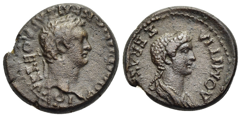THESSALY. Koinon. Domitian (81-96). Ae.

Obv: ΔOMITIANON KAIΣAPA ΘEΣΣAΛOI.
Laure...
