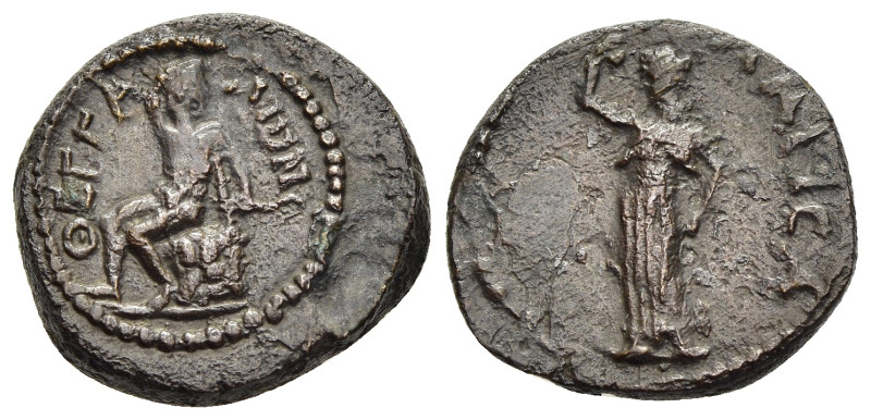 THESSALY. Koinon. Pseudo-autonomous issue, time of Domitian (81-96). Ae. Larissa...
