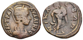 BITHYNIA. Nicaea. Tranquillina (Augusta, 241-244). Ae.

Obv: ϹΑΒ ΤΡΑΝΚΥΛΛΙΝΑ Ϲ
Diademed and draped bust right.
Rev: NIKAIEΩN
Asklepios standing facing...