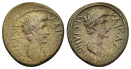 MYSIA. Pergamon. Claudius (41-54) for Britannicus and Nero, Caesares. Ae.

Obv: BPЄTANNIKOC KAICAP
Bareheaded and draped bust of Britannicus right.
Re...