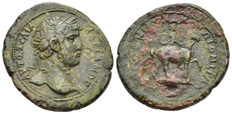 TROAS. Pionia. Hadrian (117-138). Ae. Nikomachos, strategos.

Obv: ΑΥΤΟ ΤΡΑΙΑ ΑΔ...