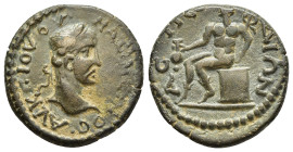 PAMPHYLIA. Aspendos. Maximinus I Thrax (235-238). Ae.

Obv: ΑΥ Κ Γ ΙΟΥ ΟΥ ΜΑΞΙΜΕΙΝΟϹ
Laureate head right.
Rev: ΑϹΠΕΝΔΙΩΝ
Hermes seated nude on rock, l...