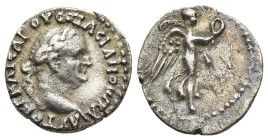 CAPPADOCIA. Caesarea. Vespasian (69-79). Hemidrachm.

Obv: AYTOKP KAICAP OYЄCΠACIANOC CЄBA
Laureate head right.
Rev: Nike advancing right, holding wre...
