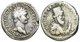 SELEUCIS & PIERIA. Antioch. Trajan (98-117). Tridrachm.

Obv: AVTOKP KAIC NԐP TPAIANOC CԐB ΓԐPM
Laureate bust right.
Rev: ΔHMAPX ΕΞ YΠAT B
Draped bust...