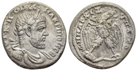 SELEUCIS & PIERIA. Antioch. Macrinus (217-218). Tetradrachm.

Obv: AYT•K•M•OΠЄΛ•CЄ•MAKPINOC CЄB 
Laureate, draped and cuirassed bust of Macrinus to ri...