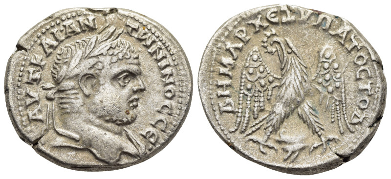 PHOENICIA. Berytus. Caracalla (197-217). Tetradrachm.

Obv: AYT KAI ANTWNINOC CЄ...