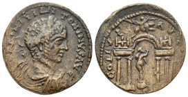 PHOENICIA. Berytus. Elagabalus (218-222). Ae.

Obv: IMP CAES M AVR ANTONINVS AVG
Laureate, draped and cuirassed bust right.
Rev: COL IVL AVG FEL / [BE...