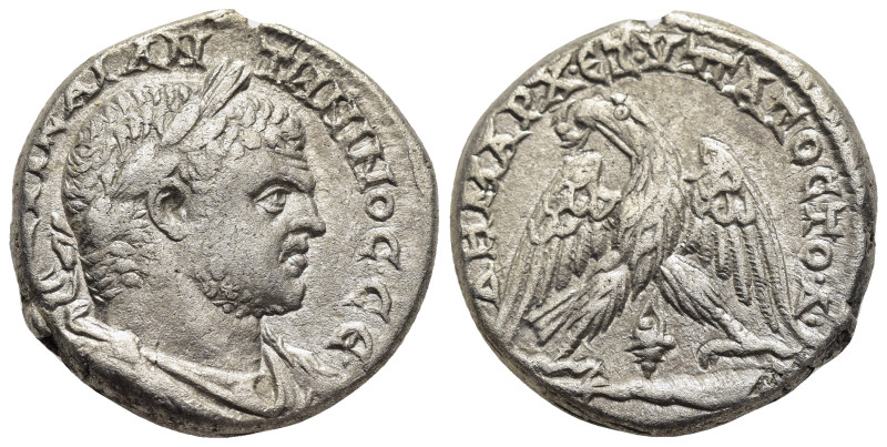 PHOENICIA. Tyre. Caracalla (198-217). Tetradrachm.

Obv: AVT KAI ANTωNINOC CЄ.
L...