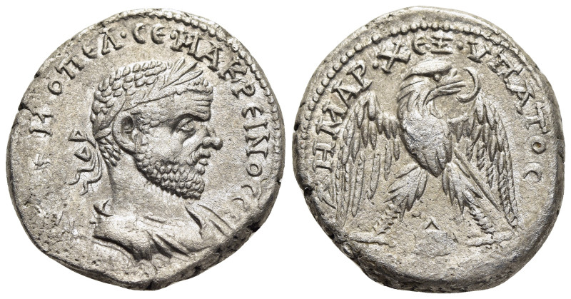 MESOPOTAMIA. Edessa. Macrinus (217-218). Tetradrachm.

Obv: K M OΠЄΛ CЄV MAKPЄIN...