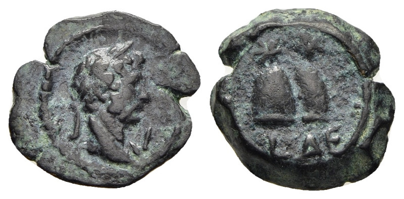 EGYPT. Alexandria. Hadrian (117-138). Dichalkon, RY 10 (125/126).

Obv: Laureate...