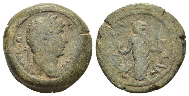 EGYPT. Alexandria. Hadrian (117-138). Obol, Memphite nome, RY 11 (126/127).

Obv...