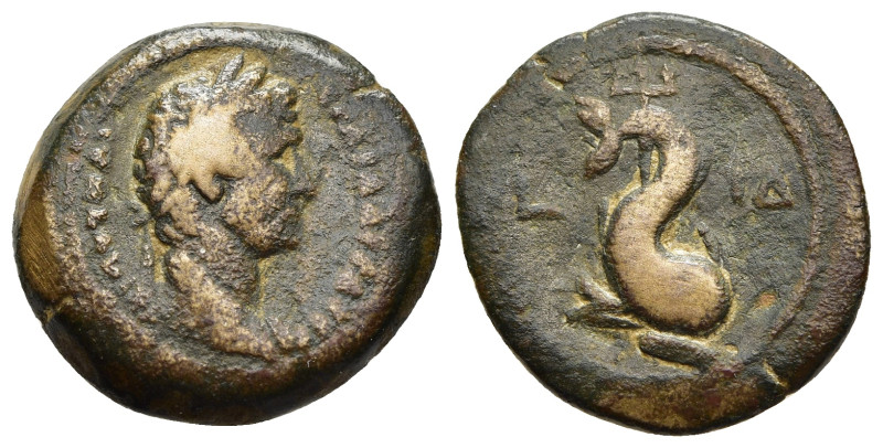EGYPT. Alexandria. Hadrian (117-138). Diobol. Dated RY 14 (129/30).

Obv: ΑΥΤ ΚΑ...