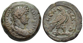 EGYPT. Alexandria. Hadrian (117-138). Diobol, RY 19 (134/135).

Obv: Laureate, draped and cuirassed bust right. 
Rev: L ƐΝΝƐΑΚ Δ eagle standing right,...